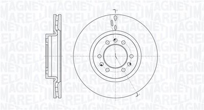 361302040392 MAGNETI MARELLI Тормозной диск