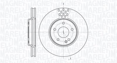 361302040404 MAGNETI MARELLI Тормозной диск