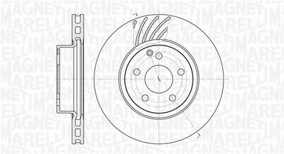 361302040452 MAGNETI MARELLI Тормозной диск