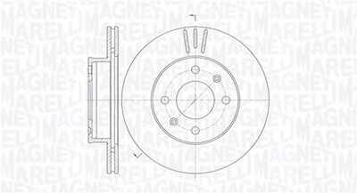 361302040454 MAGNETI MARELLI Тормозной диск