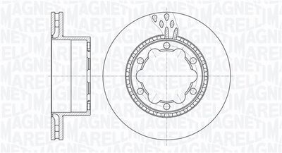 361302040458 MAGNETI MARELLI Тормозной диск