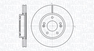 361302040466 MAGNETI MARELLI Тормозной диск