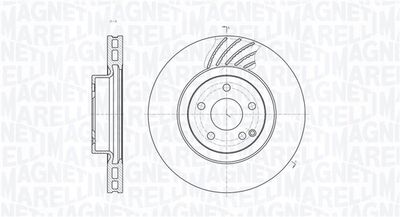 361302040496 MAGNETI MARELLI Тормозной диск