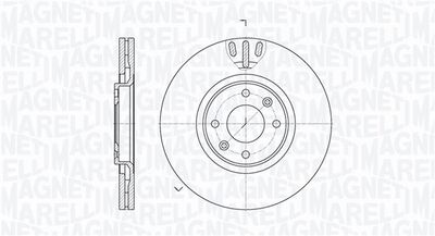 361302040502 MAGNETI MARELLI Тормозной диск