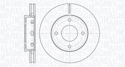 361302040504 MAGNETI MARELLI Тормозной диск