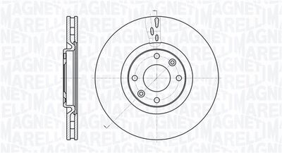 361302040508 MAGNETI MARELLI Тормозной диск