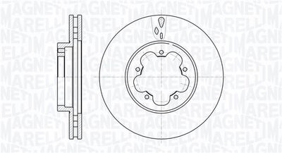 361302040540 MAGNETI MARELLI Тормозной диск