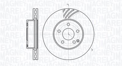 361302040558 MAGNETI MARELLI Тормозной диск