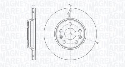 361302040568 MAGNETI MARELLI Тормозной диск