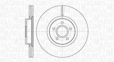 361302040570 MAGNETI MARELLI Тормозной диск