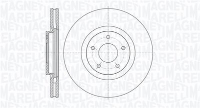 361302040608 MAGNETI MARELLI Тормозной диск