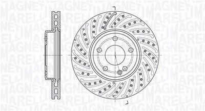 361302040614 MAGNETI MARELLI Тормозной диск