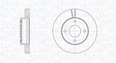 361302040616 MAGNETI MARELLI Тормозной диск