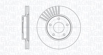 361302040618 MAGNETI MARELLI Тормозной диск