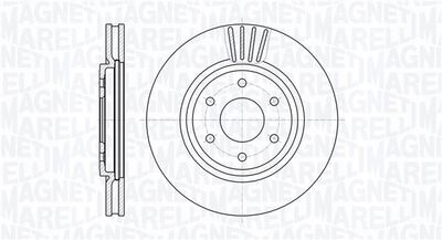 361302040620 MAGNETI MARELLI Тормозной диск