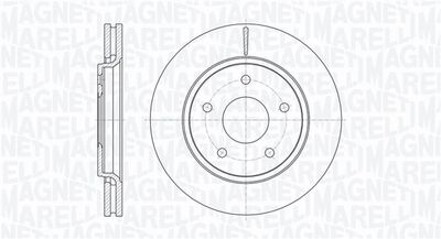 361302040626 MAGNETI MARELLI Тормозной диск