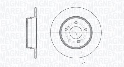 361302040650 MAGNETI MARELLI Тормозной диск
