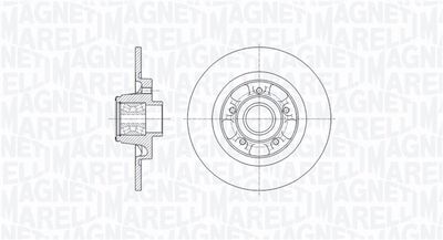 361302040651 MAGNETI MARELLI Тормозной диск