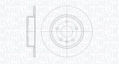 361302040657 MAGNETI MARELLI Тормозной диск