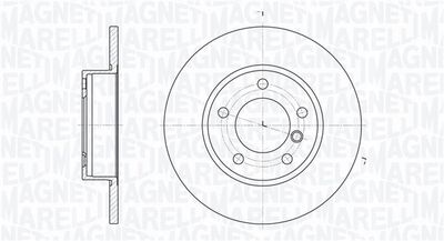 361302040664 MAGNETI MARELLI Тормозной диск