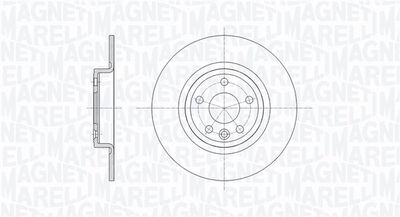 361302040666 MAGNETI MARELLI Тормозной диск