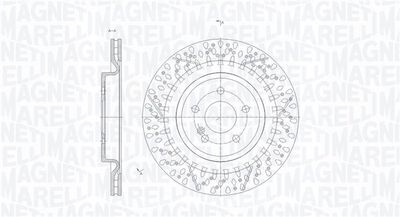 361302040672 MAGNETI MARELLI Тормозной диск