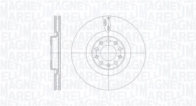 361302040674 MAGNETI MARELLI Тормозной диск