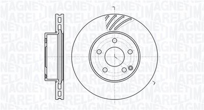 361302040680 MAGNETI MARELLI Тормозной диск