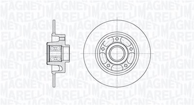 361302040683 MAGNETI MARELLI Тормозной диск