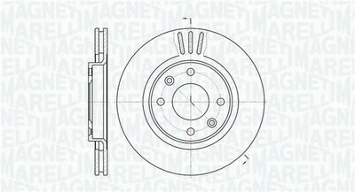 361302040690 MAGNETI MARELLI Тормозной диск