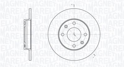 361302040691 MAGNETI MARELLI Тормозной диск