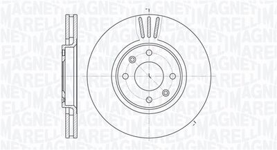 361302040696 MAGNETI MARELLI Тормозной диск