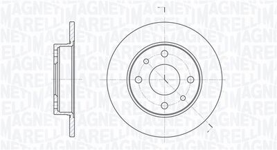 361302040700 MAGNETI MARELLI Тормозной диск