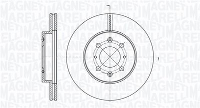 361302040701 MAGNETI MARELLI Тормозной диск