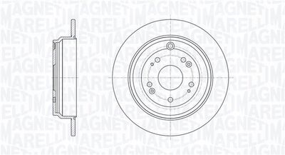 361302040709 MAGNETI MARELLI Тормозной диск