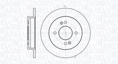 361302040722 MAGNETI MARELLI Тормозной диск