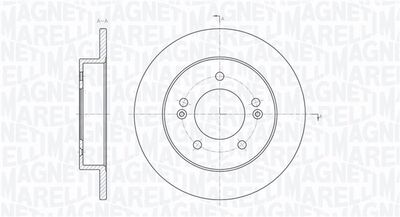 361302040730 MAGNETI MARELLI Тормозной диск