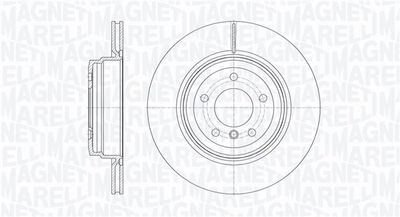 361302040736 MAGNETI MARELLI Тормозной диск
