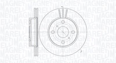 361302040738 MAGNETI MARELLI Тормозной диск