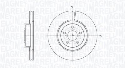 361302040743 MAGNETI MARELLI Тормозной диск