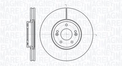 361302040752 MAGNETI MARELLI Тормозной диск