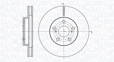 361302040763 MAGNETI MARELLI Тормозной диск