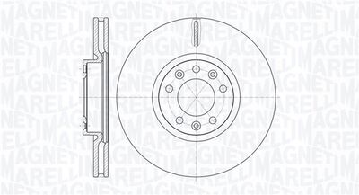 361302040767 MAGNETI MARELLI Тормозной диск