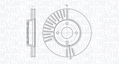 361302040772 MAGNETI MARELLI Тормозной диск