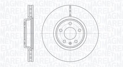 361302040774 MAGNETI MARELLI Тормозной диск