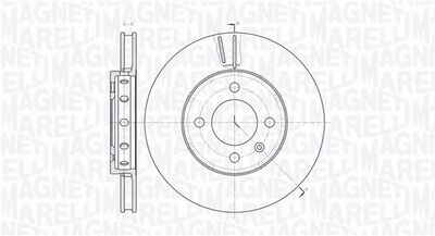 361302040778 MAGNETI MARELLI Тормозной диск