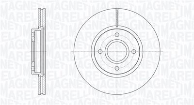 361302040785 MAGNETI MARELLI Тормозной диск