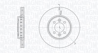 361302040787 MAGNETI MARELLI Тормозной диск