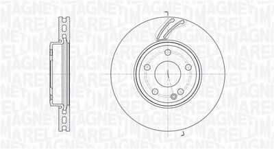 361302040788 MAGNETI MARELLI Тормозной диск