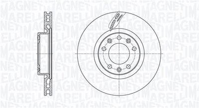 361302040791 MAGNETI MARELLI Тормозной диск